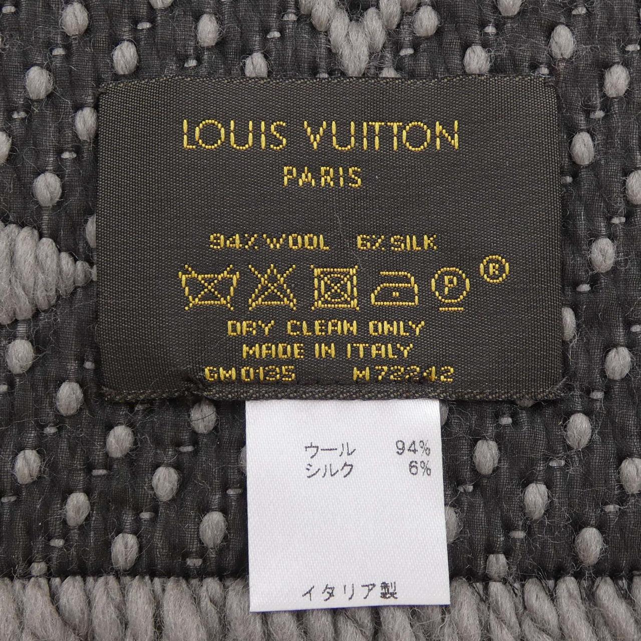 ルイヴィトン LOUIS VUITTON エシャルプ ロゴマニア M72242 MUFFLER
