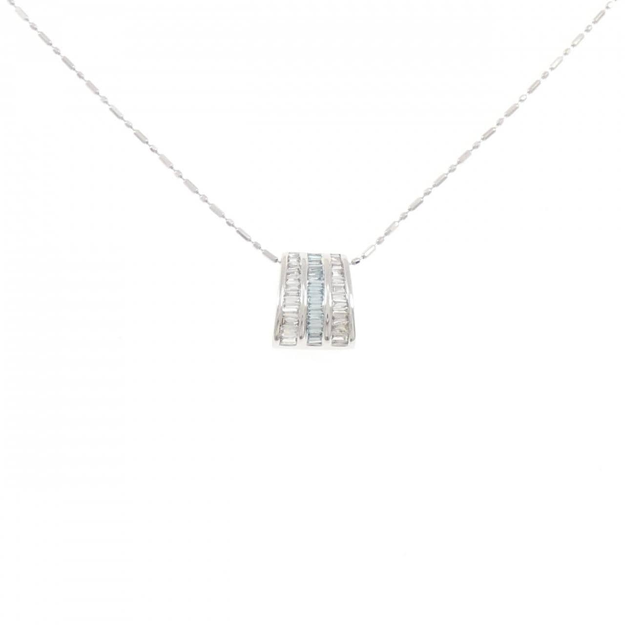 K18WG ダイヤモンド ネックレス 0.24CT