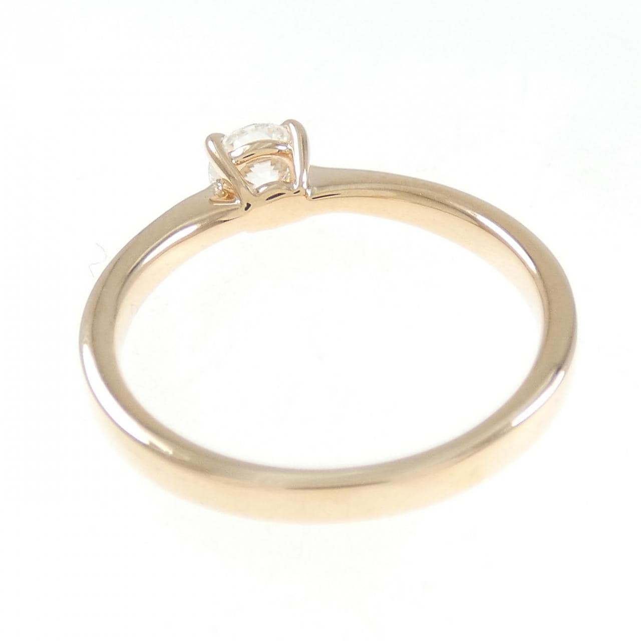 K18PG Diamond Ring 0.30CT E VS2 3EXT