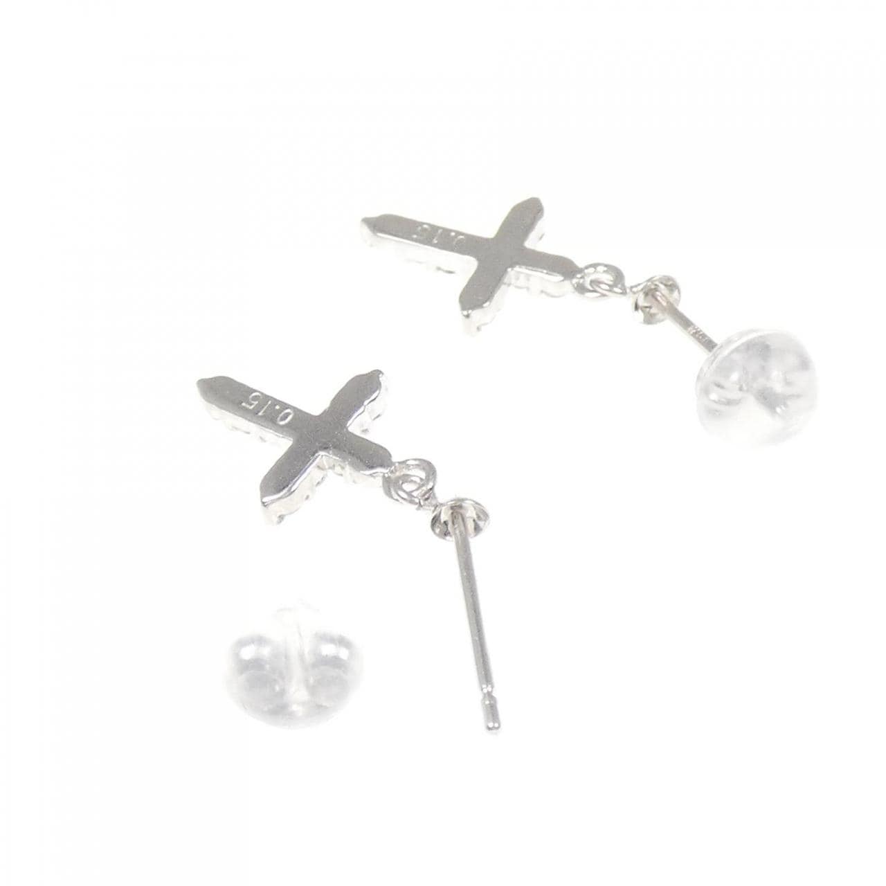 K14WG钻石耳环 0.30CT