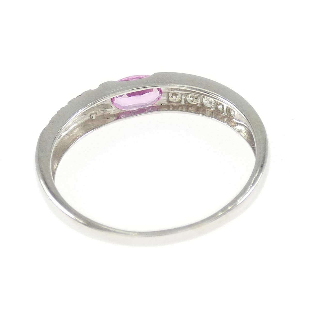 PT950 サファイヤ リング 0.486CT