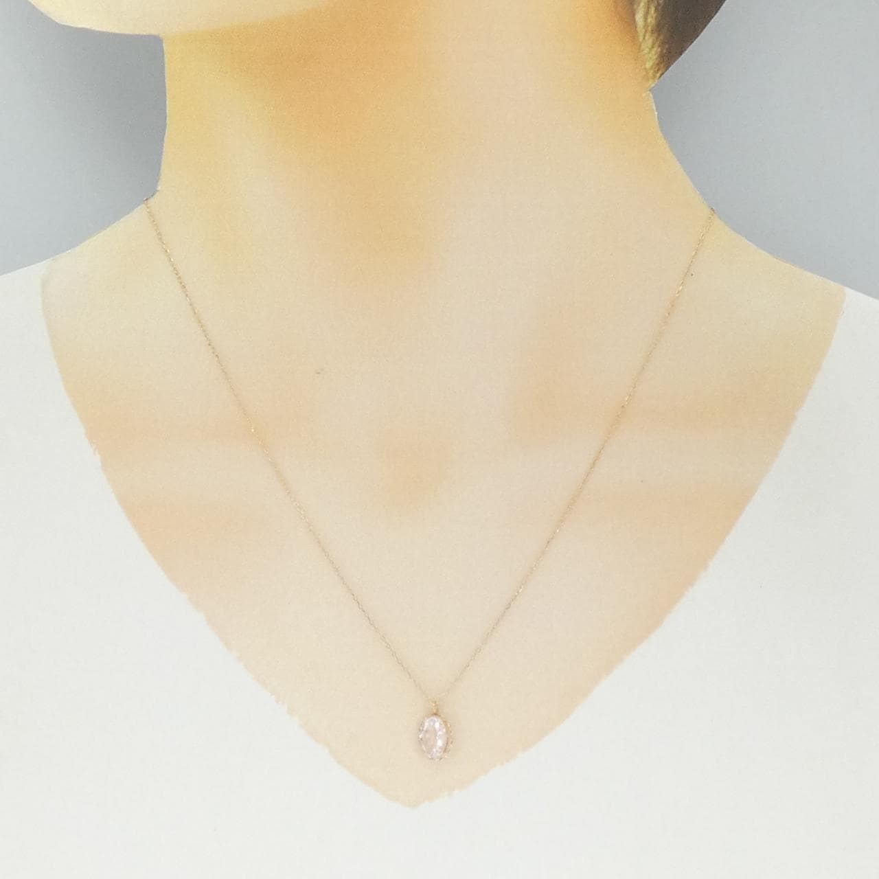 K18PG Morganite Necklace 0.80CT