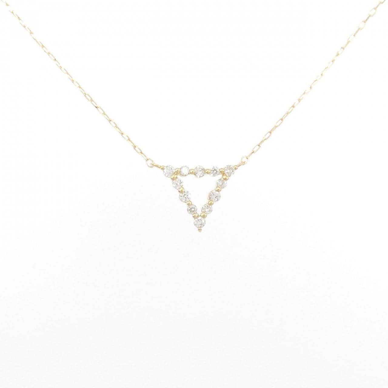 [BRAND NEW] K18YG Diamond necklace 0.10CT