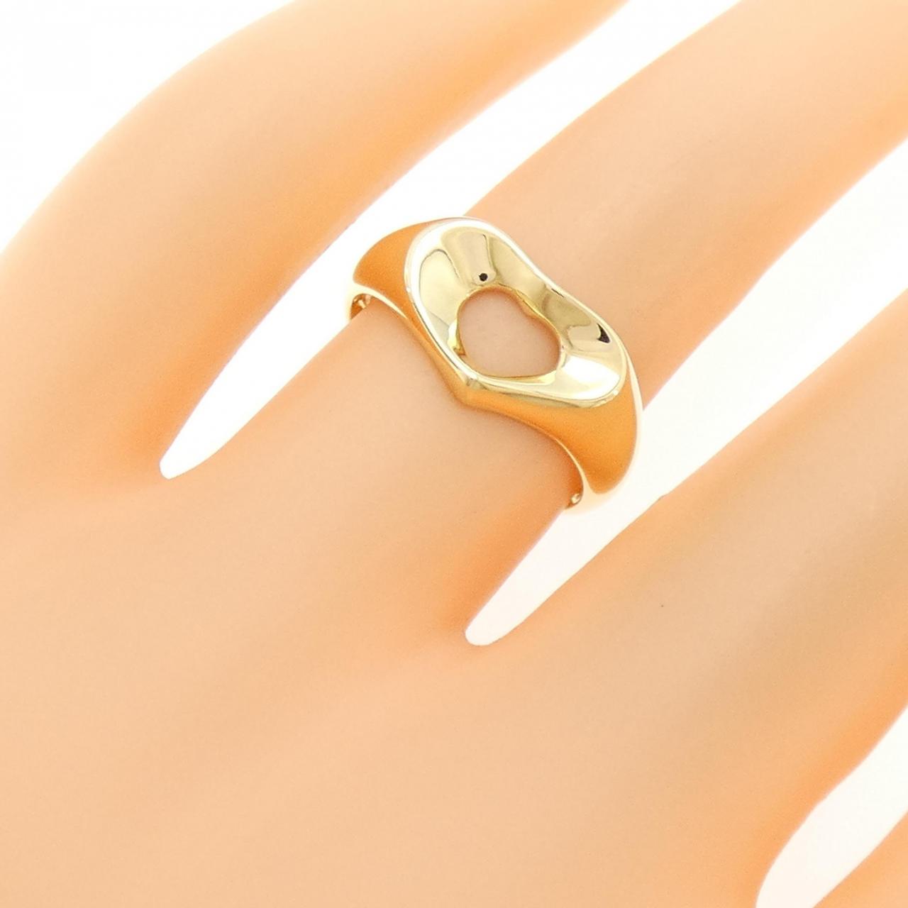 TIFFANY 750 黃金心形戒指