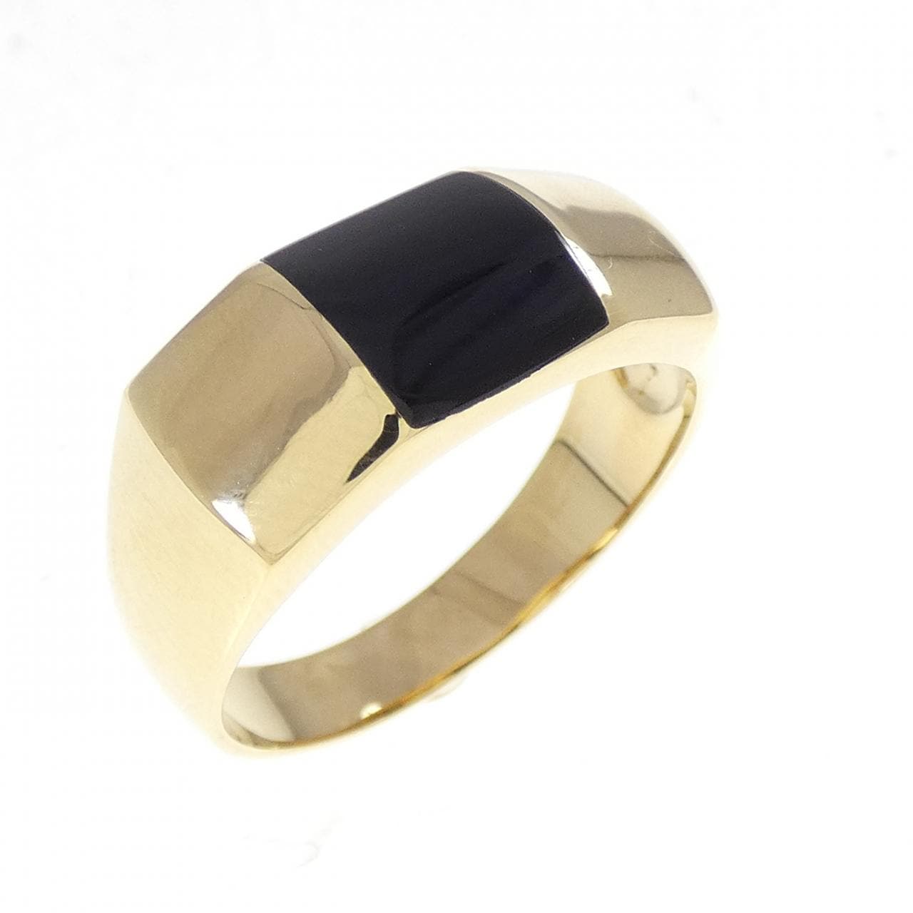 【新品】K18YG オニキス リング