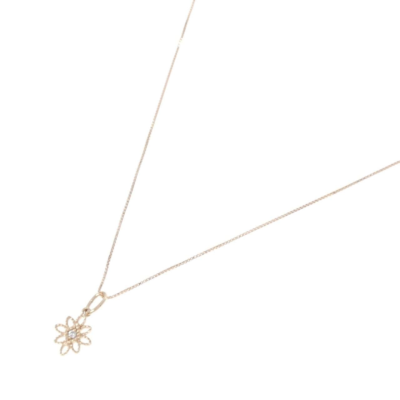アガット ダイヤモンド ネックレス 0.01CT
