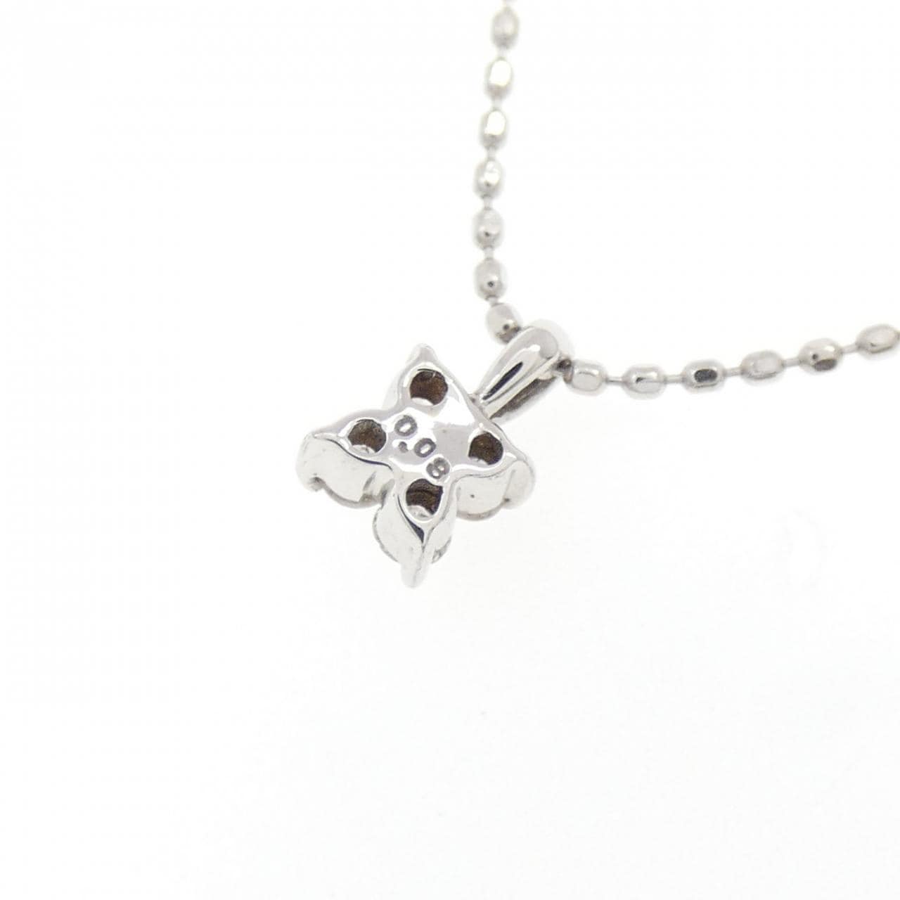 K18WG ダイヤモンド ネックレス 0.08CT