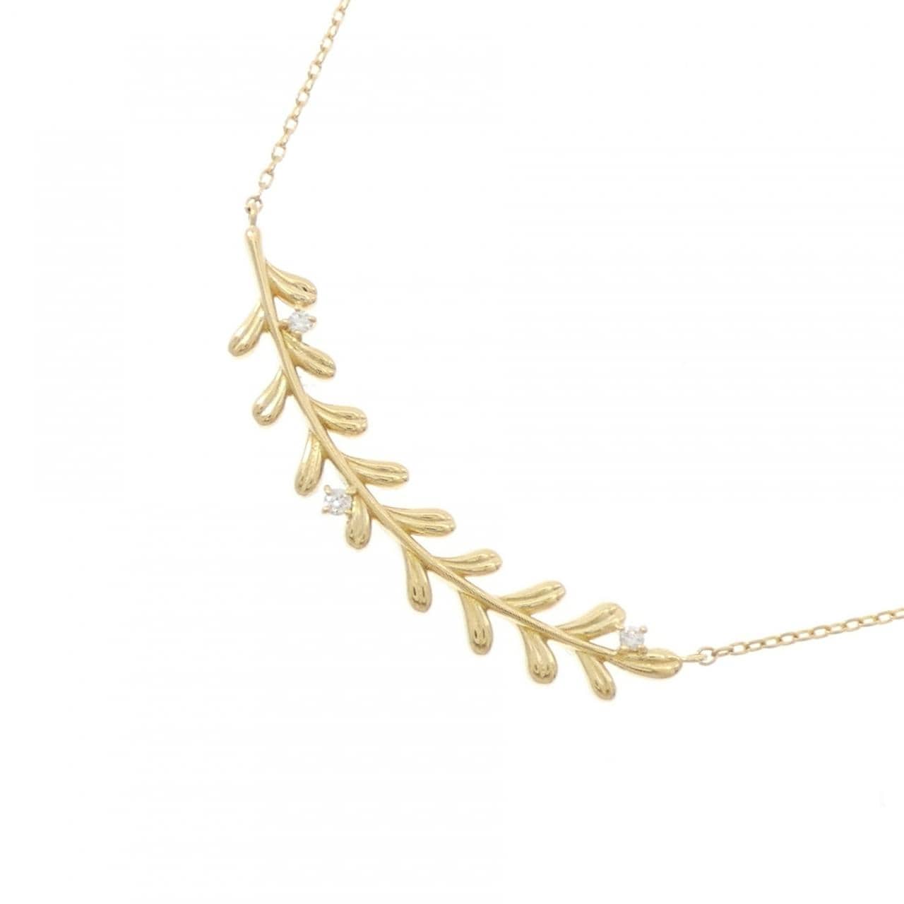 K18YG ダイヤモンド ネックレス 0.03CT