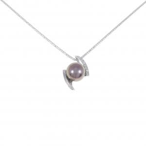 K18WG black butterfly pearl necklace 10.4mm