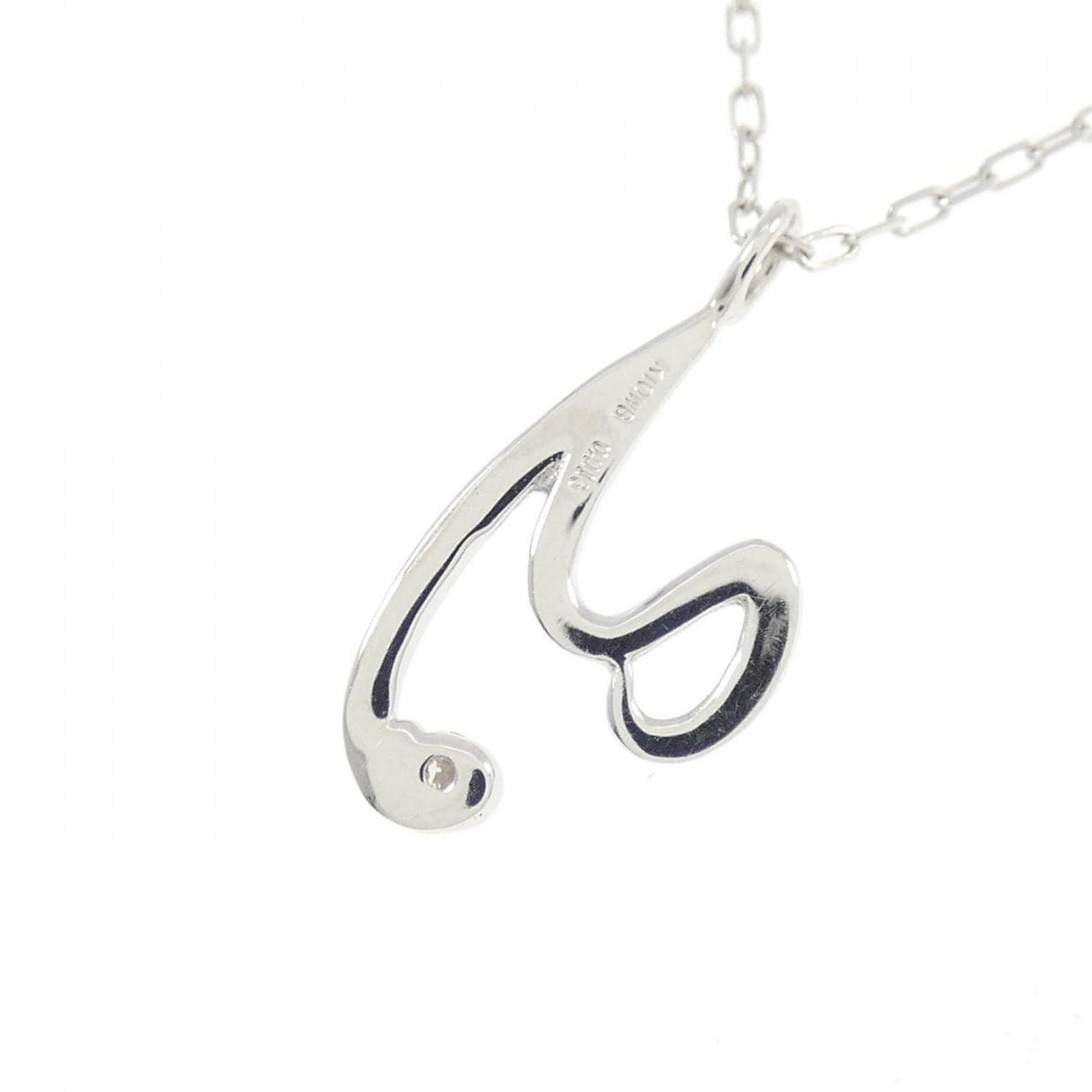 K10WG ダイヤモンド ネックレス 0.016CT