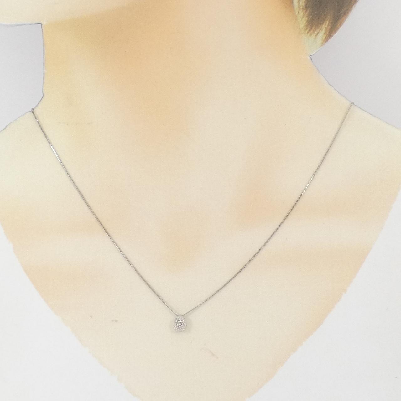 K10WG ダイヤモンド ネックレス 0.07CT