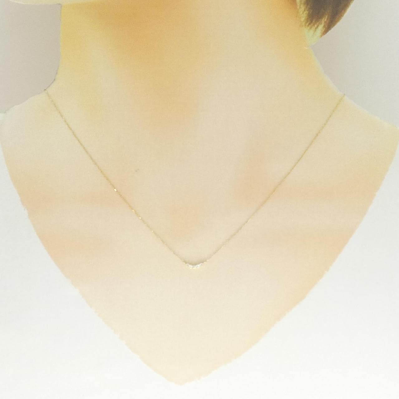 K18YG ダイヤモンド ネックレス 0.06CT