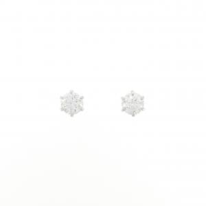 【リメイク】PT/ST ダイヤモンド ピアス 0.523CT 0.536CT E VS1-2 EXT H&C