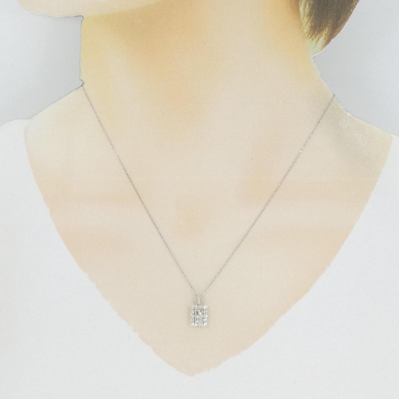 【新品】PT ダイヤモンド ネックレス 0.50CT