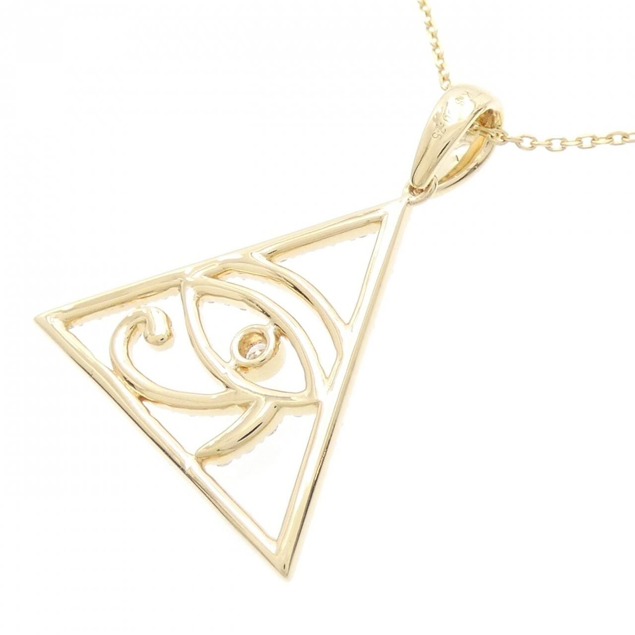 K18YG ダイヤモンド ネックレス 0.75CT