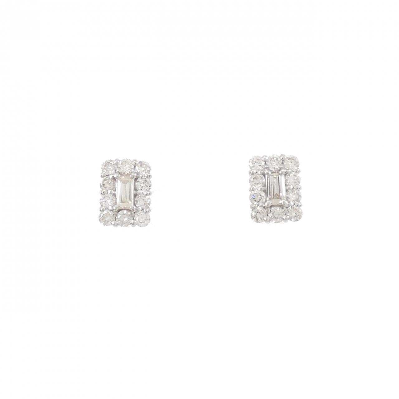 [BRAND NEW] PT900 Diamond earrings 0.50CT