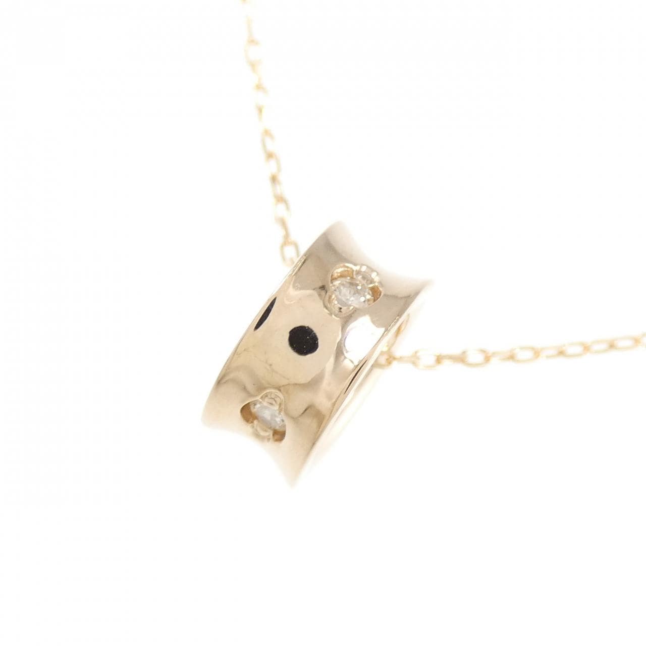 K18PG ダイヤモンド ネックレス 0.12CT