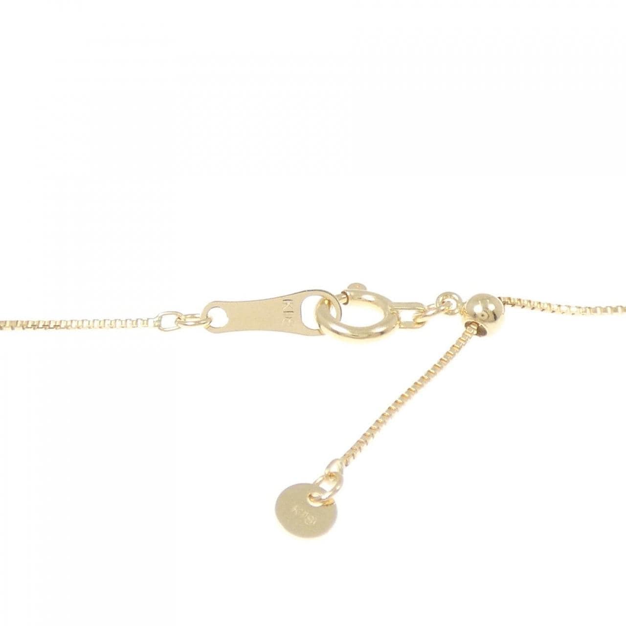 K18YG フラワー ダイヤモンド ネックレス 1.04CT