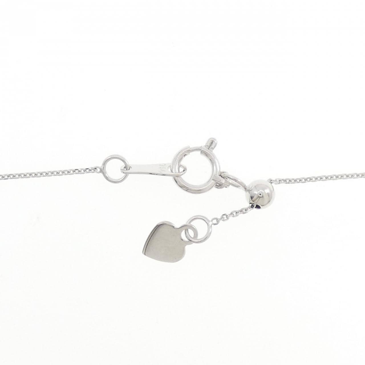 K18WG ダイヤモンド ネックレス 0.26CT