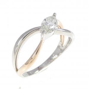 PT900/K18PG ダイヤモンド リング 0.390CT