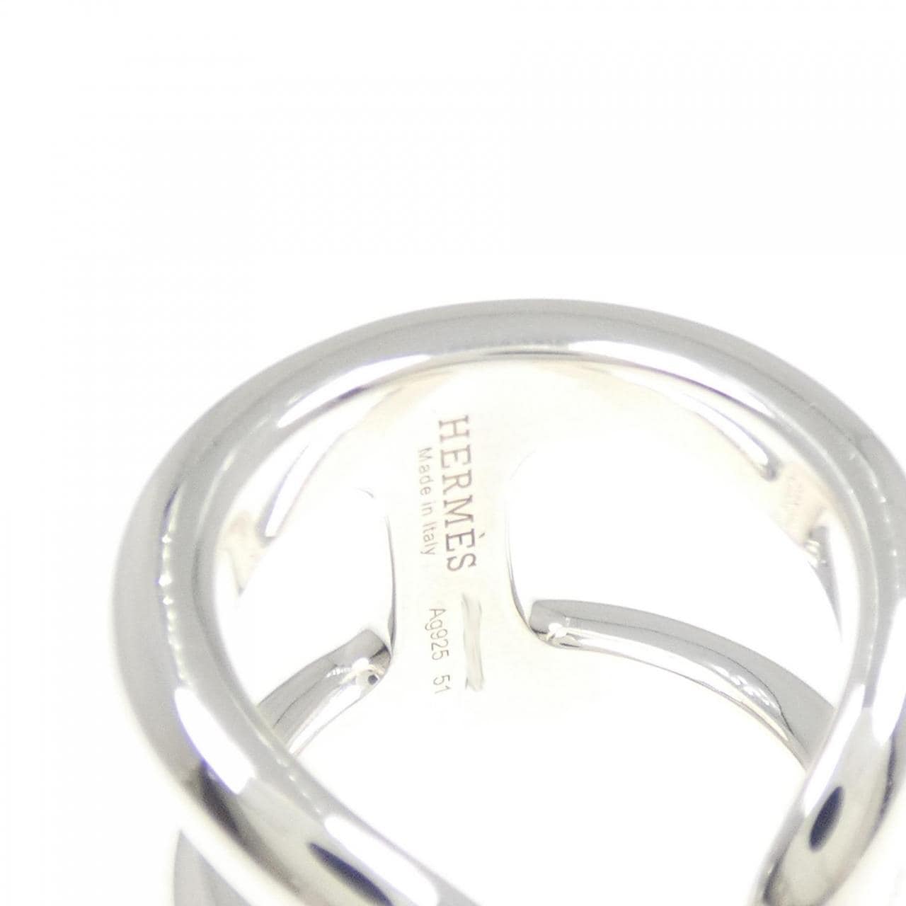 HERMES男 苔蘚大號戒指