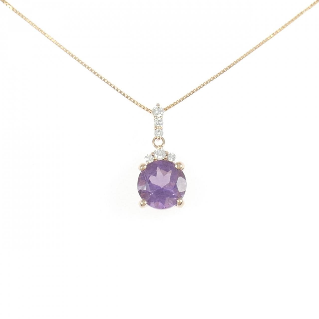 K18PG アメジスト ネックレス 1.73CT