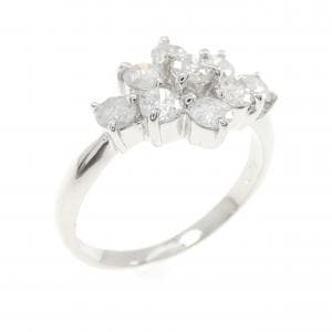 PT900 フラワー ダイヤモンド リング 1.02CT