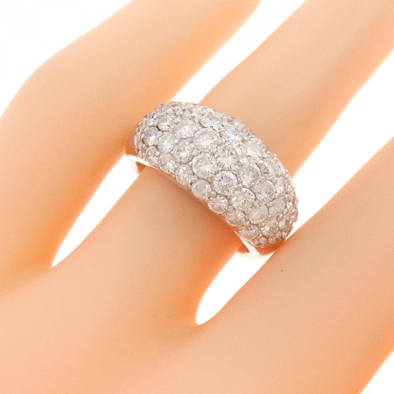 PT900 パヴェ ダイヤモンド リング 2.00CT
