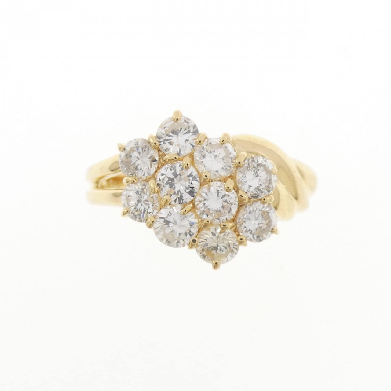 K18YG ダイヤモンド リング 1.20CT