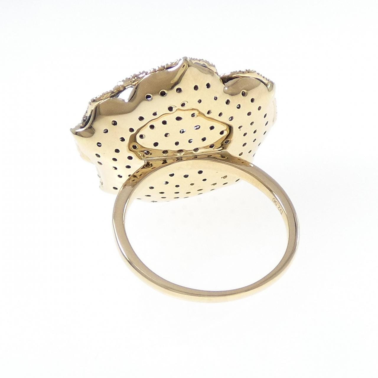 K18YG/K18BG ローズ ダイヤモンド リング 2.00CT