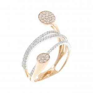 K18PG/K18WG ダイヤモンド リング 0.57CT