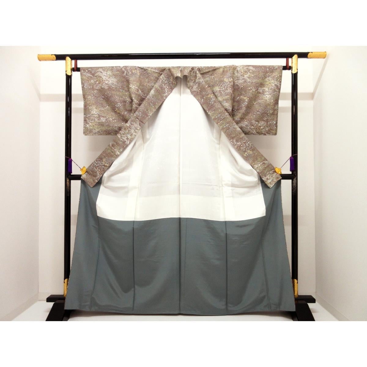 紬　染紬　身幅Ｌ寸