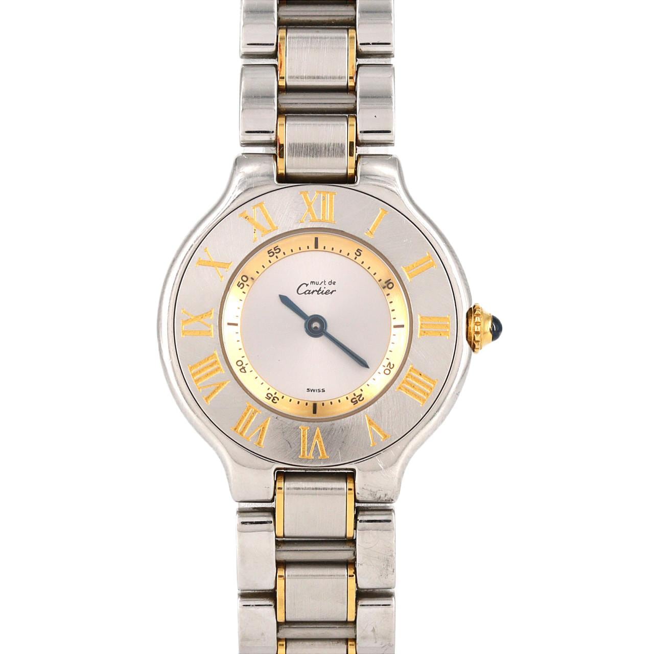 【ノーメンテナンス特価】カルティエ マスト21SM コンビ W10073R6 SSxYG クォーツ