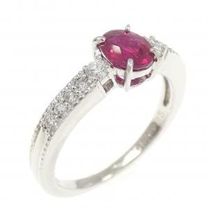 PT900 ルビー リング 0.63CT