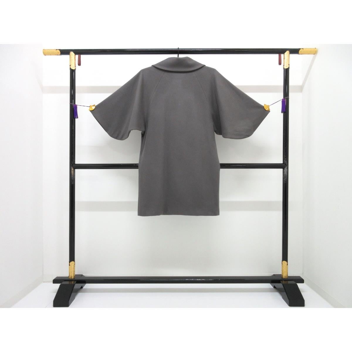 【新品】お洒落コート　カシミヤ混　ロール衿