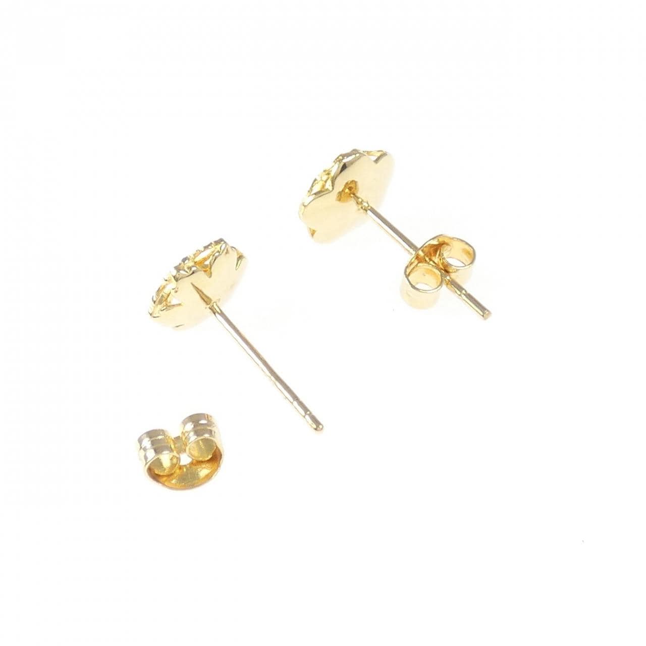 750YG フラワー ピアス