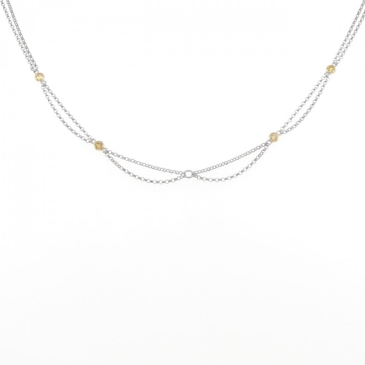 750WG/750YG 2WAY ダイヤモンド ネックレス