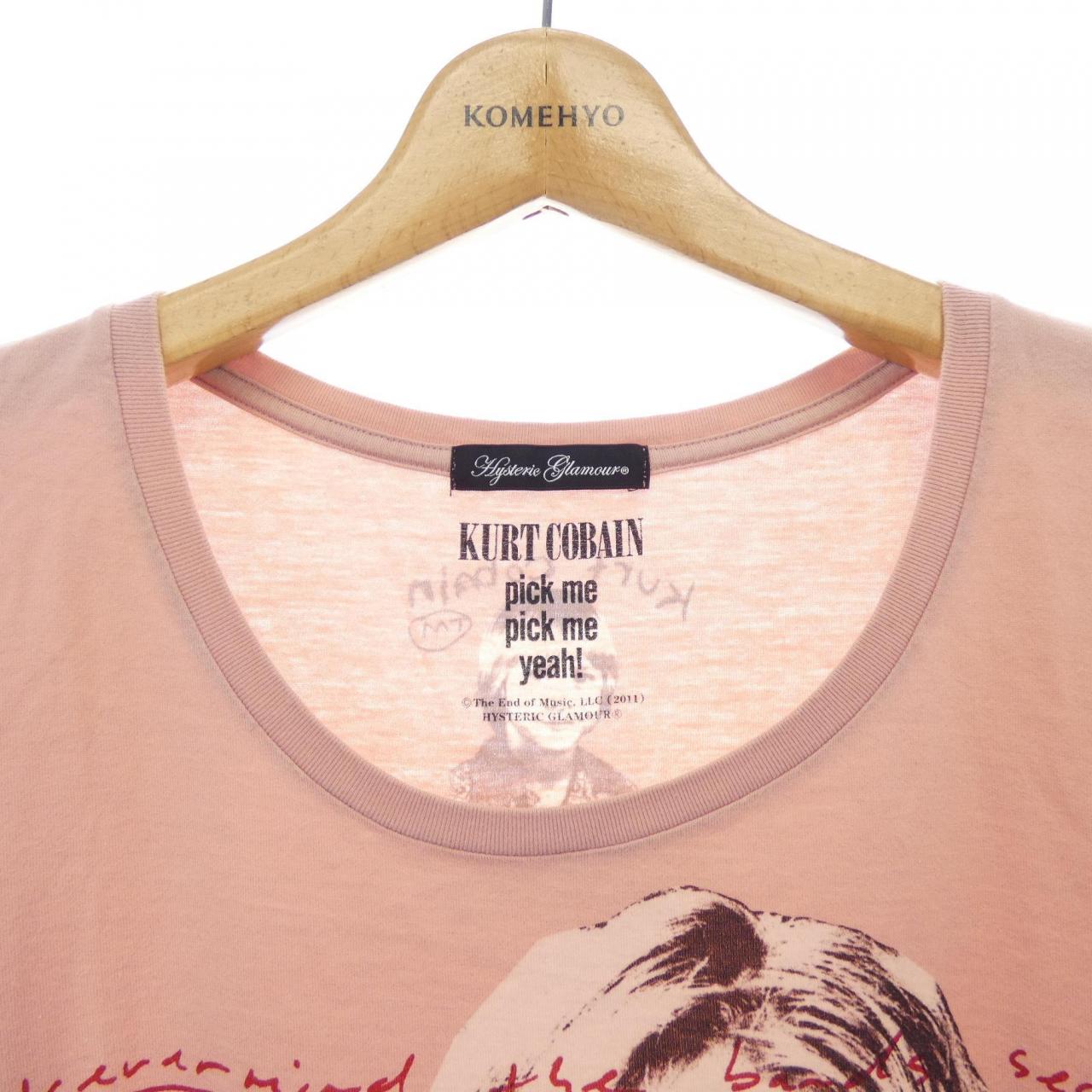 ヒステリックグラマー HYSTERIC GLAMOUR KURT COBAIN Tシャツ