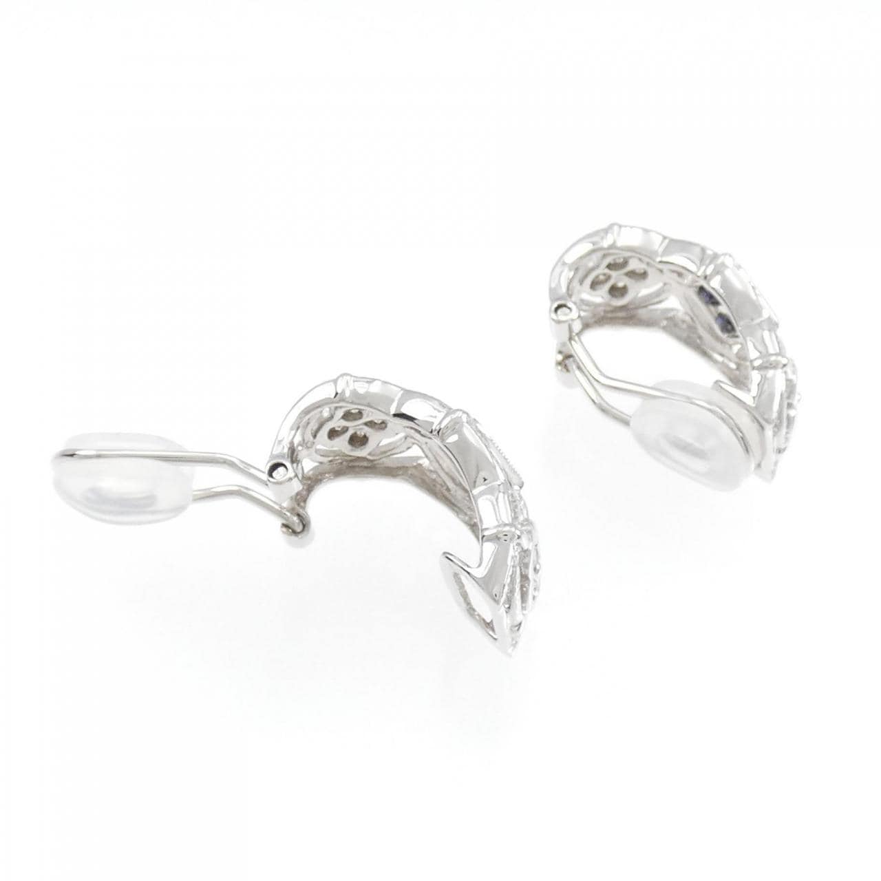 K18WG sapphire earrings 0.60CT