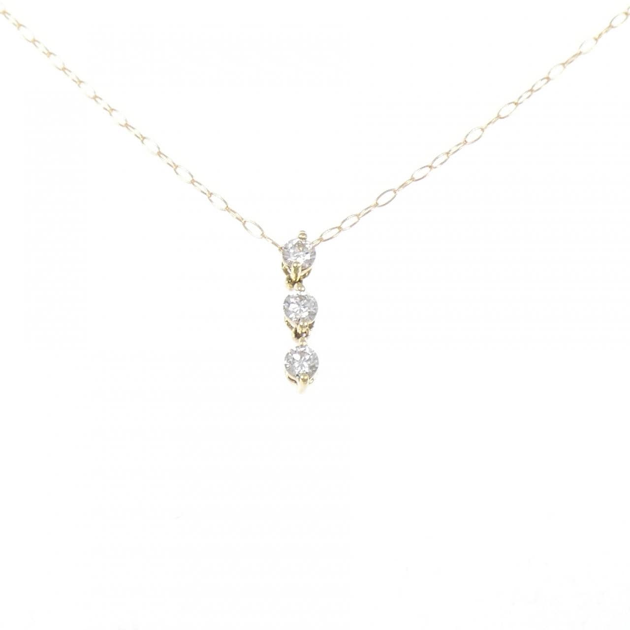 K18YG ダイヤモンド ネックレス 0.10CT