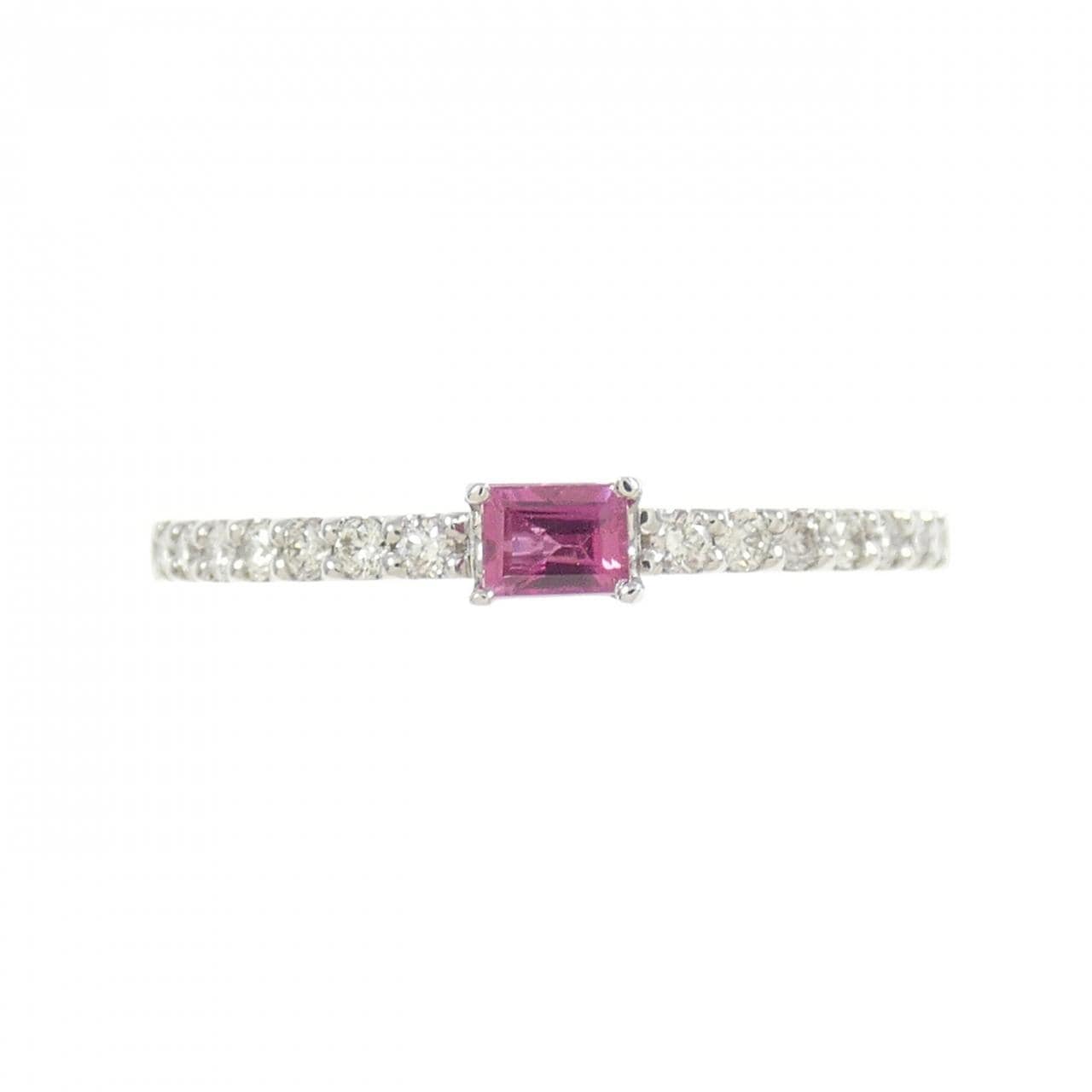 【新品】PT ルビー リング 0.15CT