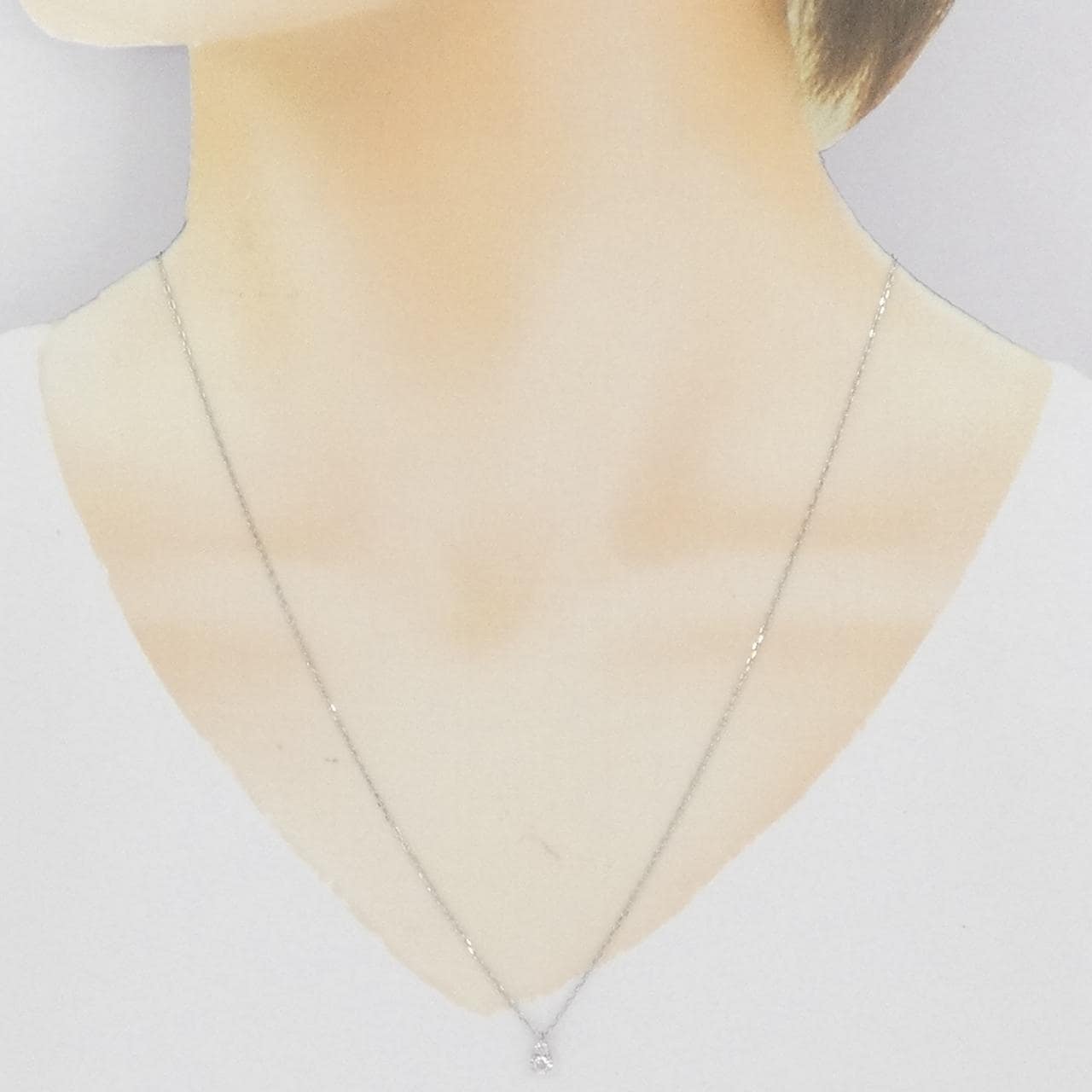 PT950/PT850 ダイヤモンド ネックレス 0.10CT