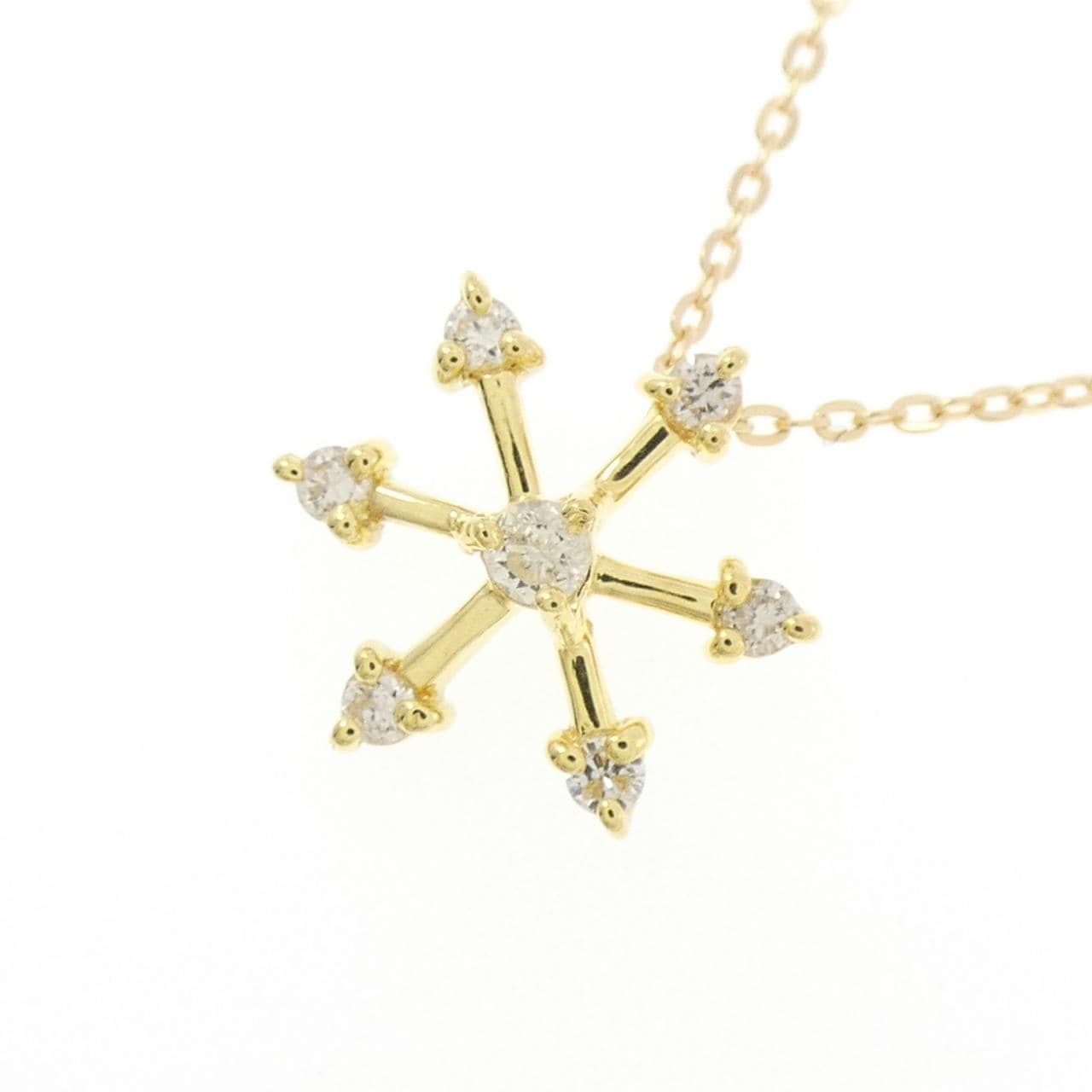 K18YG ダイヤモンド ネックレス