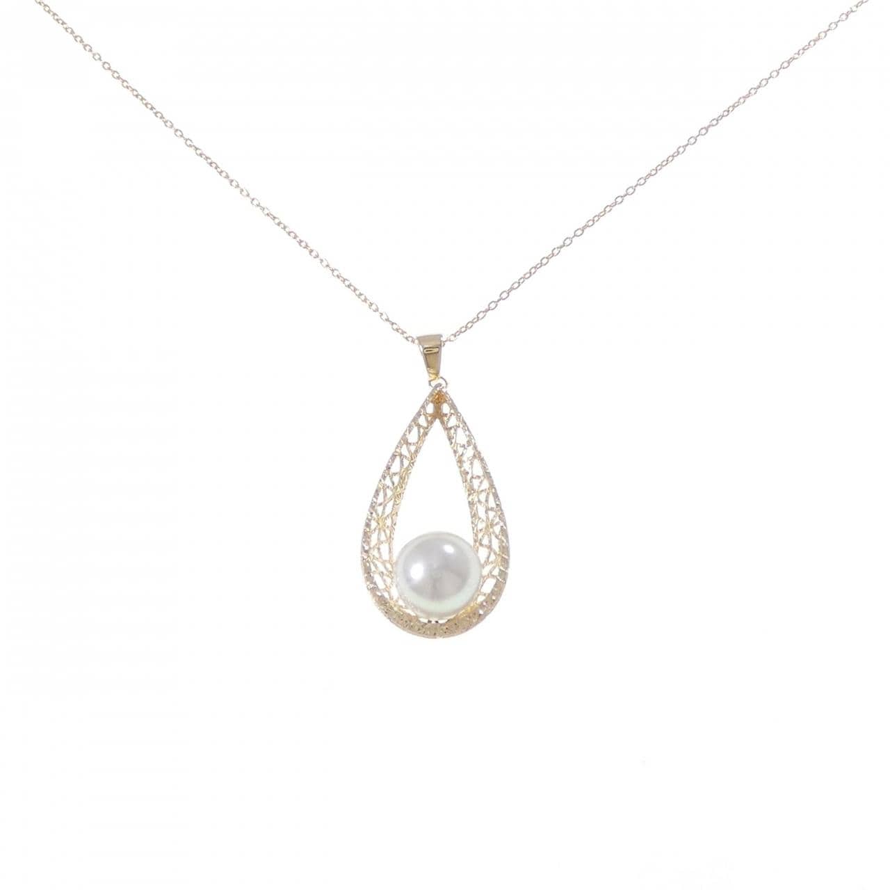 K18YG アコヤパール ネックレス 9mm