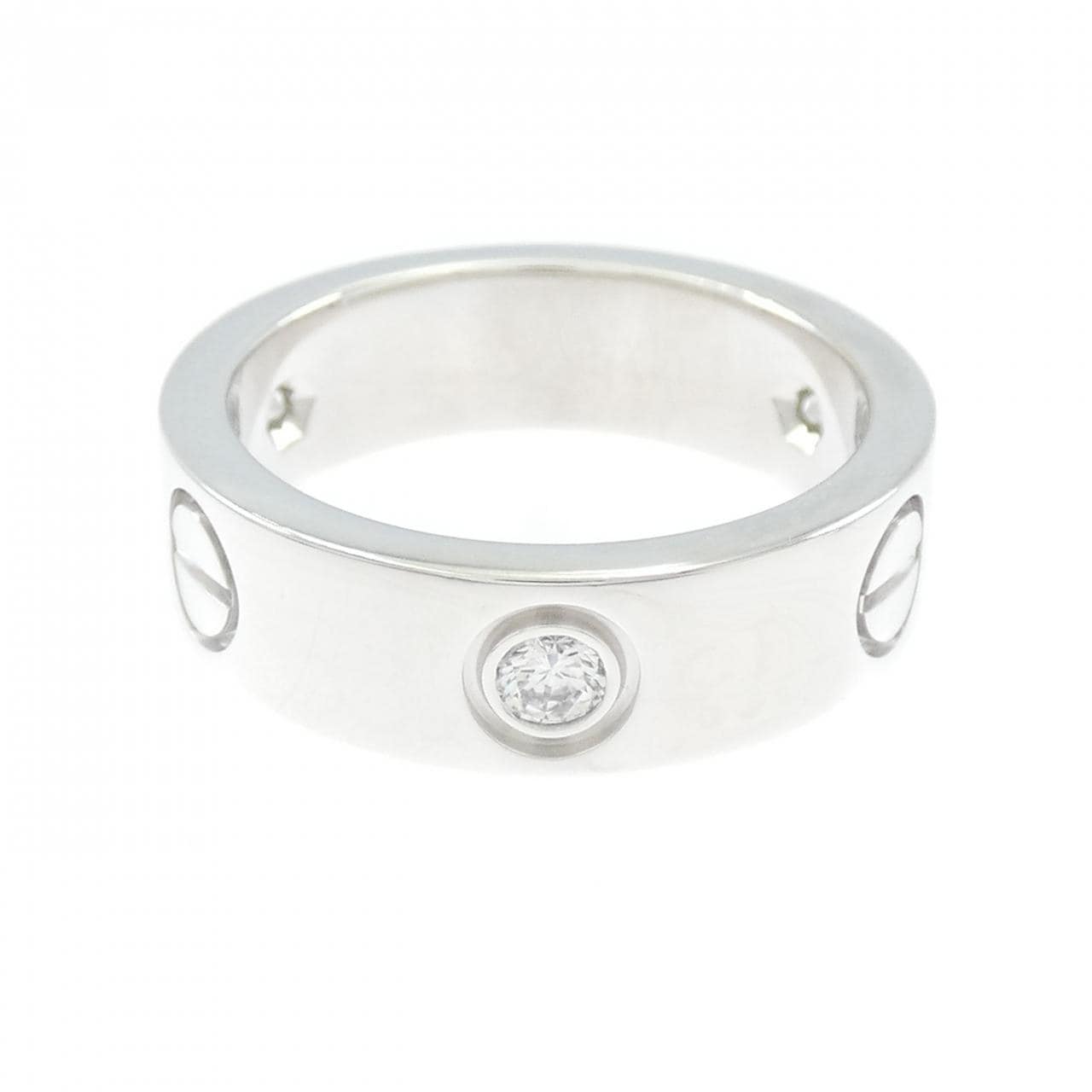 カルティエ ラブ ハーフダイヤ リング