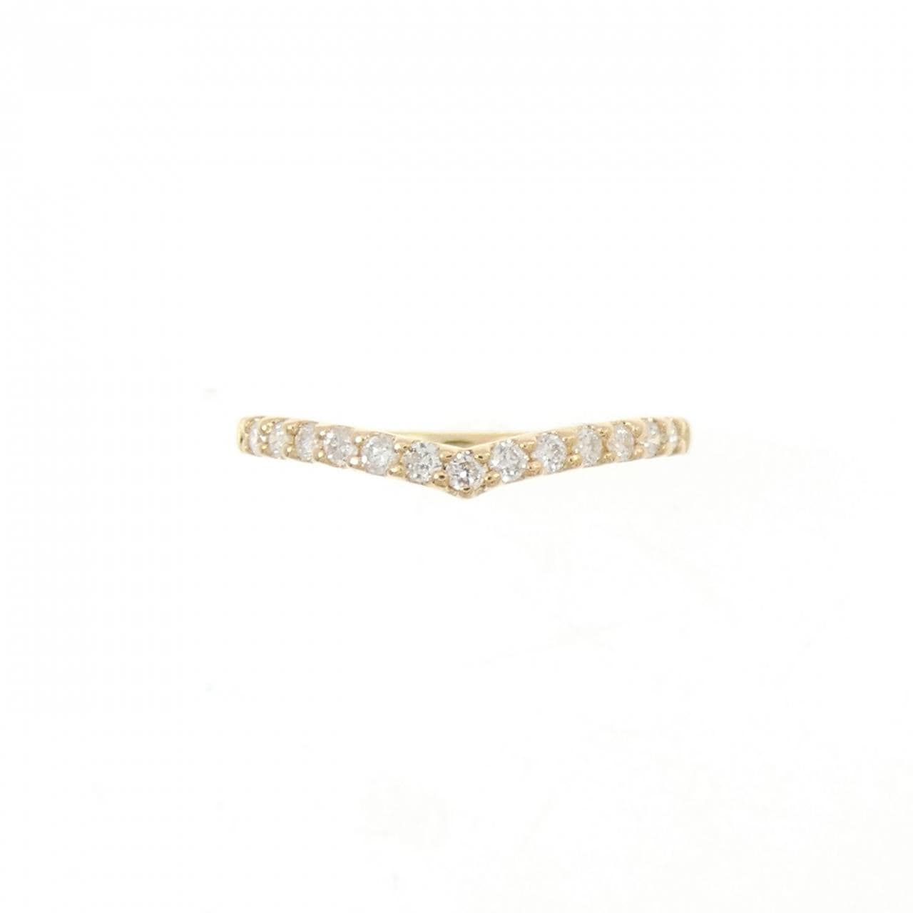 K18YG ダイヤモンド ピンキー リング