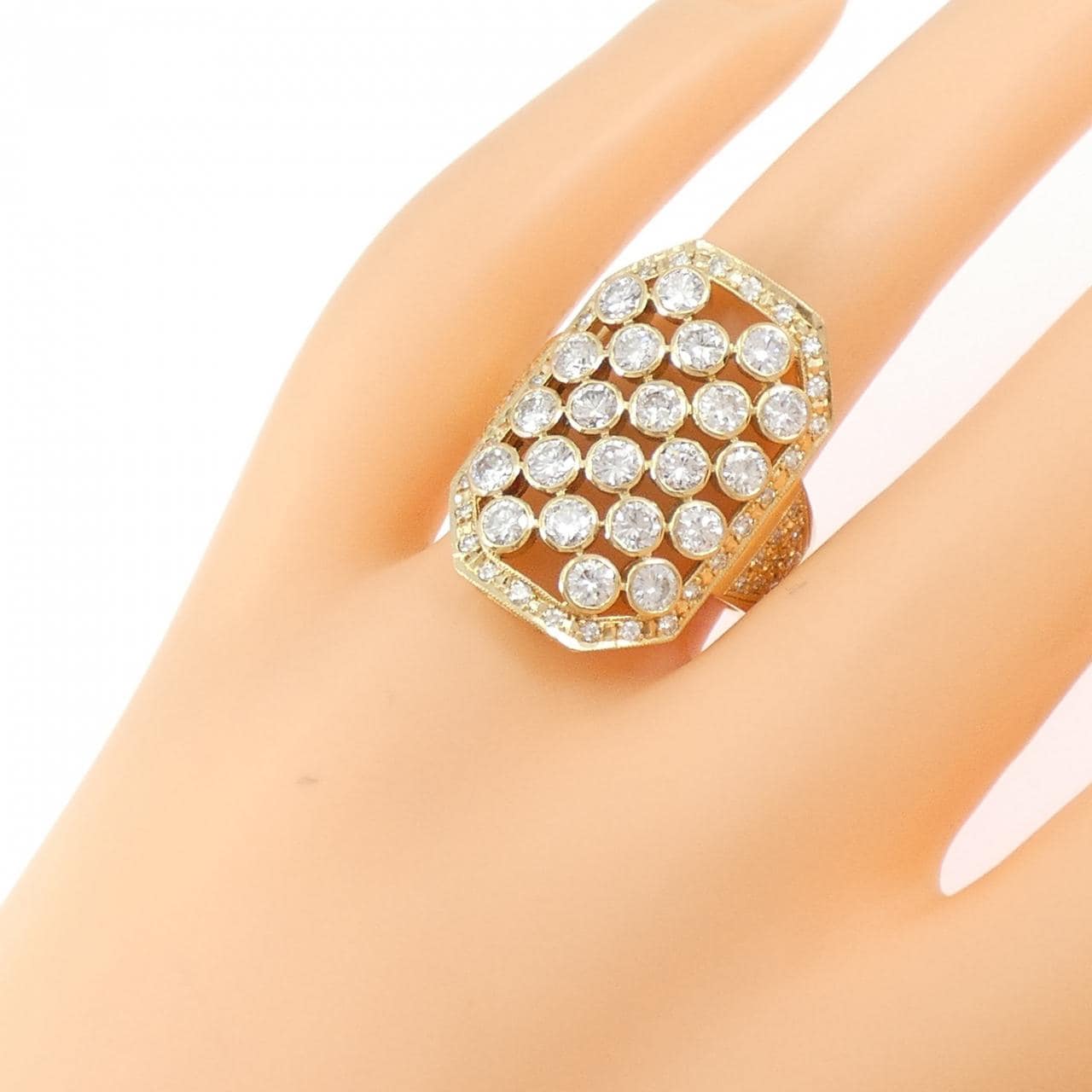 K18YG ダイヤモンド リング 2.29CT