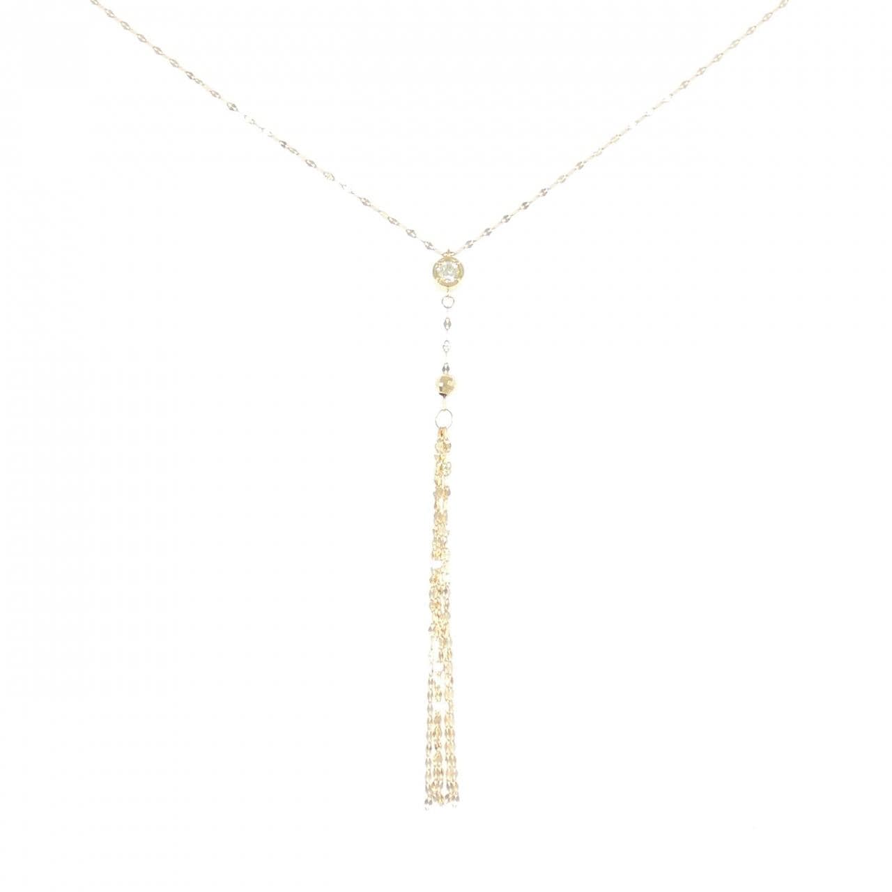 K18YG ダイヤモンド ネックレス 0.13CT