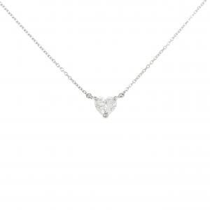 【リメイク】PT900/PT850 ダイヤモンド ネックレス 0.535CT F SI2 ハートシェイプ