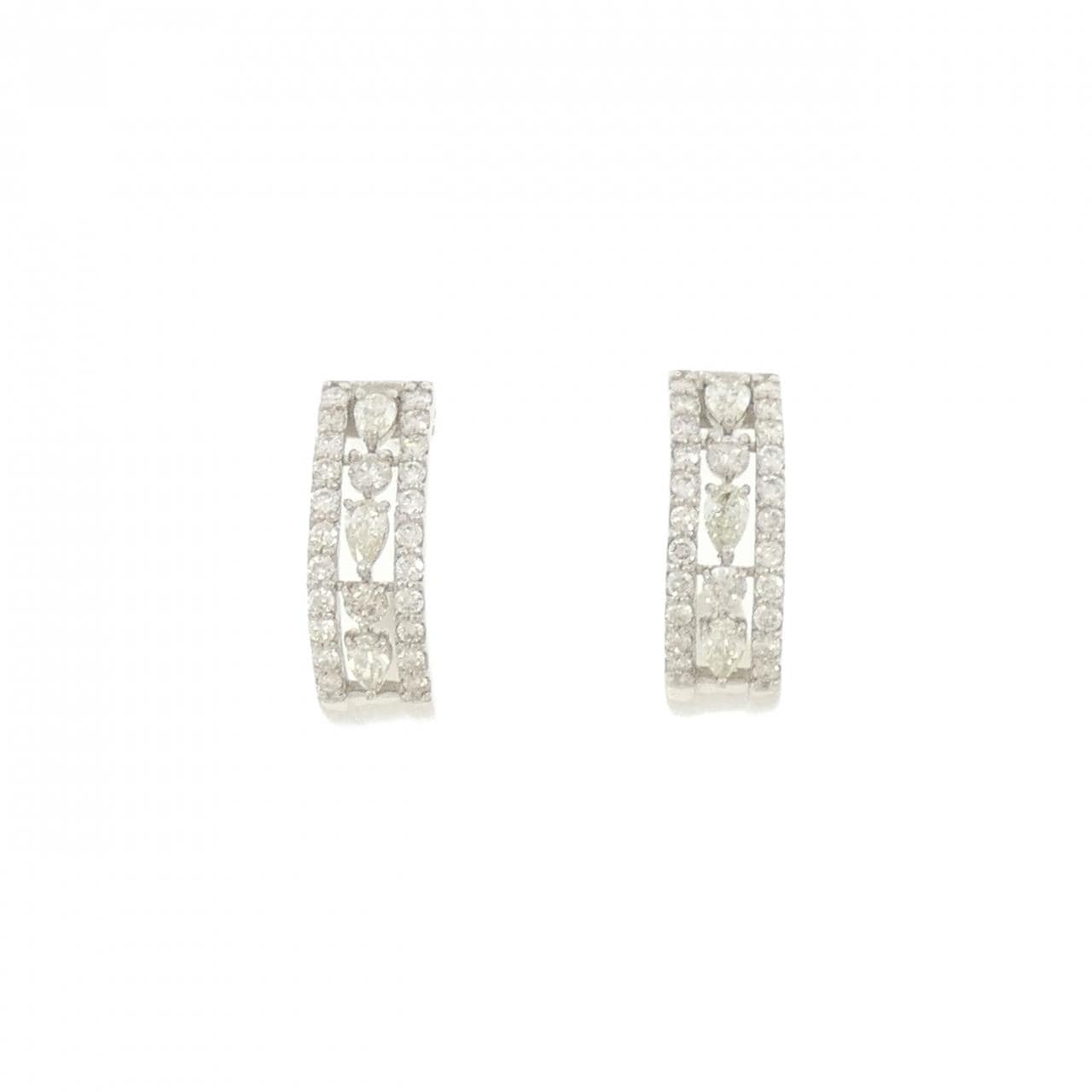 [新品] PT900钻石耳环 0.60CT